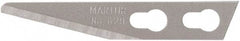 Martor USA - 100 Piece, Carbon Steel, Utility Knife Blade - 1.34" Long - All Tool & Supply