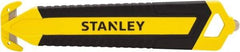 Stanley - Recessed/Concealed Fixed Blade Safety Cutter - 0.2145" Steel Blade, Yellow & Black Bi-Material Handle, 1 Blade Included - All Tool & Supply