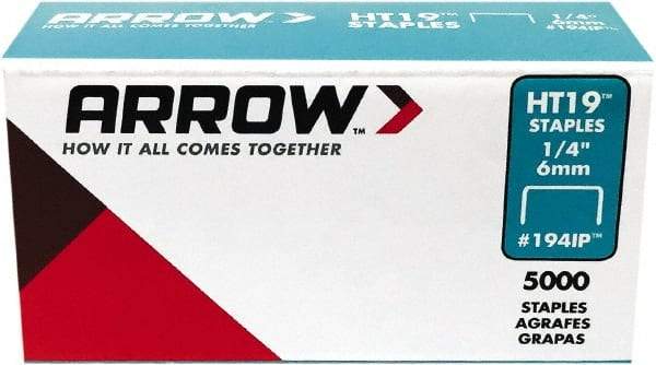 Arrow - 3/8" Wide High Carbon Steel Light-Duty Staples - 1/4" Leg Length - All Tool & Supply