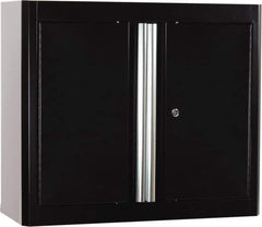 Sandusky Lee - 2 Shelf Wall Storage Cabinet - Steel, 30" Wide x 12" Deep x 36" High, Black - All Tool & Supply