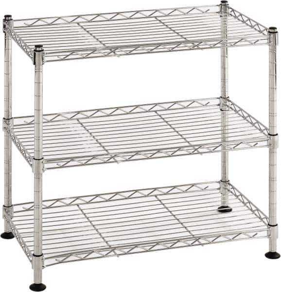 Sandusky Lee - 3 Shelf Wire Shelving Unit - 18" Wide x 10" Deep x 18" High, - All Tool & Supply