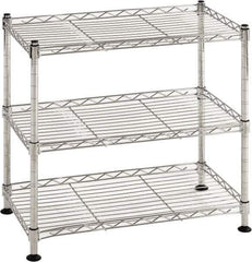 Sandusky Lee - 3 Shelf Wire Shelving Unit - 18" Wide x 10" Deep x 18" High, - All Tool & Supply