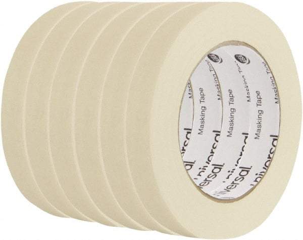 UNIVERSAL - 18mm Wide x 54.8 m Long Beige Crepe Paper Masking Tape - Series 6697, 5 mil Thick, 19 In/Lb Tensile Strength - All Tool & Supply