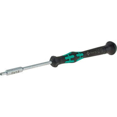 Wera - 1.8mm Solid Shaft Precision Nutdriver - Cushion Grip Handle, 6-1/4" OAL - All Tool & Supply