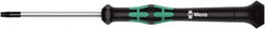 Wera - 6 Torx Driver - 40mm Blade Length, 137mm OAL, Ergonomic Handle - All Tool & Supply