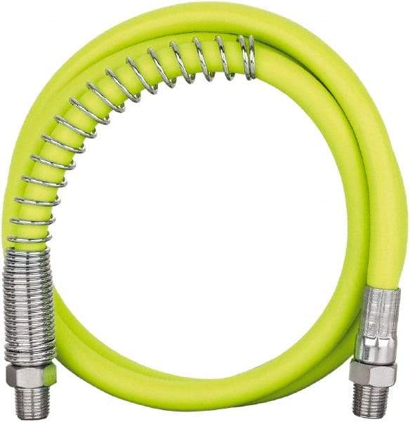 Legacy - 3' Long, 10,000 psi Operating Pressure, Rubber Grease Gun Hose - 1/8 NPT, 10,000 psi Burst Pressure - All Tool & Supply