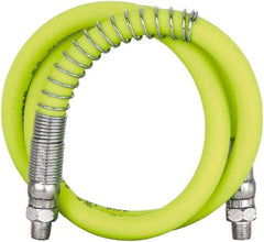 Legacy - 3' Long, 10,000 psi Operating Pressure, Rubber Grease Gun Hose - 3/16 NPT, 10,000 psi Burst Pressure - All Tool & Supply