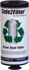 Made in USA - Trash Compactor/Crusher Carbon Filter Assembly - 4" Wide x 4" Long x 9" High, For Any 55 or 30 Gal Drum, 10004840 Aerovent Can Disposal Systems - All Tool & Supply