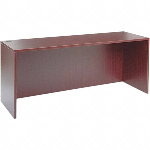 ALERA - 70.88" Long x 29.63" High x 23.63" Deep, Kneespace Credenza - Mahogany (Color), Woodgrain Laminate - All Tool & Supply