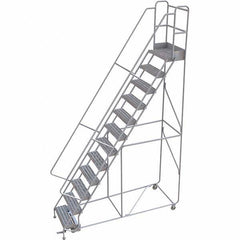 TRI-ARC - Rolling & Wall Mounted Ladders & Platforms Type: Rolling Warehouse Ladder Style: Rolling Safety Ladder - All Tool & Supply