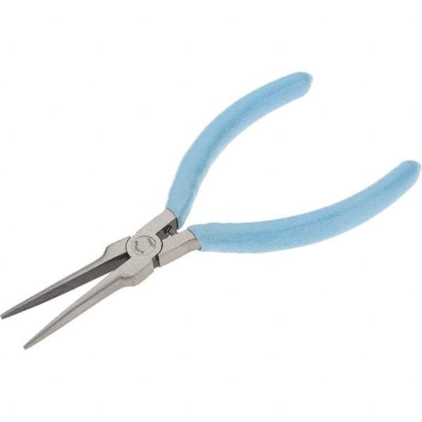 Xcelite - 5-1/2" Jaw Length x 15/32" Jaw Width, Long Needle Nose Comfort Grip Pliers - Smooth Jaw, Bi-Material Cushion Handle - All Tool & Supply