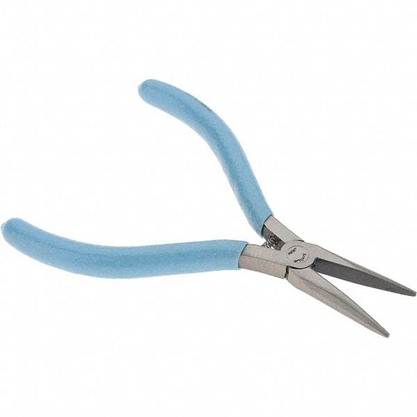 Xcelite - 5" Jaw Length x 7/16" Jaw Width, Long Nose Comfort Grip Pliers - Smooth Jaw, Bi-Material Cushion Handle - All Tool & Supply