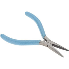 Xcelite - 1-3/16" Jaw Length x 7/16" Jaw Width, Long Nose Comfort Grip Pliers - Serrated Jaw, Bi-Material Cushion Handle - All Tool & Supply