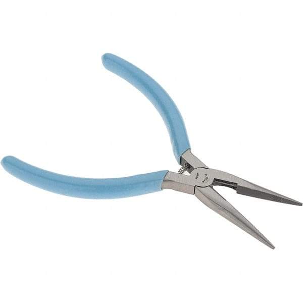 Xcelite - 1-11/16" Jaw Length x 17/32" Jaw Width, Long Nose Comfort Grip Pliers - Serrated Jaw, Bi-Material Cushion Handle - All Tool & Supply