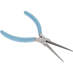 Xcelite - 2-5/16" Jaw Length x 15/32" Jaw Width, Long Nose Comfort Grip Pliers - Serrated Jaw, Bi-Material Cushion Handle - All Tool & Supply