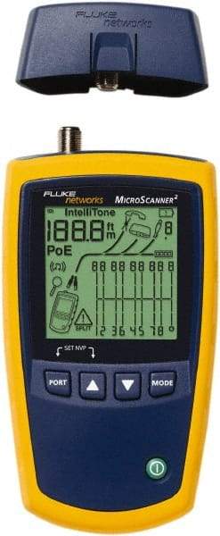 Fluke Networks - Universal Cable Tester - LCD Screen, RJ45 Connectors - All Tool & Supply