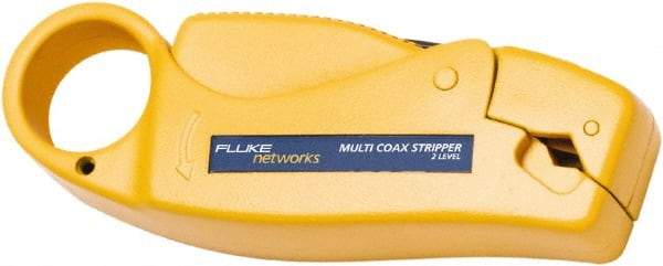 Fluke Networks - 1 Piece, Coaxial Wire Stripper - Comes in Clam Shell - All Tool & Supply