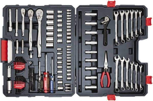 Crescent - 148 Piece 1/4, 3/8 & 1/2" Drive Mechanic's Tool Set - Comes in Blow Molded Case - All Tool & Supply