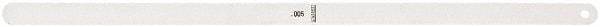 Starrett - Feeler Gages   Thickness (Decimal Inch): 0.0050    Leaf Length (Inch): 12 - All Tool & Supply