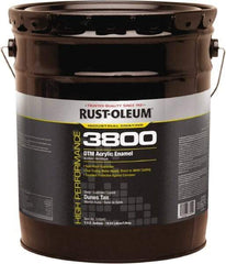 Rust-Oleum - 5 Gal Dunes Tan Gloss Finish Acrylic Enamel Paint - 150 to 270 Sq Ft per Gal, Interior/Exterior, Direct to Metal - All Tool & Supply