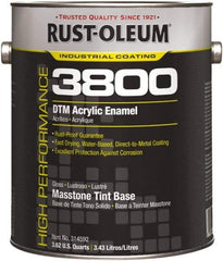 Rust-Oleum - 1 Gal Masstone Tint Base Gloss Finish Acrylic Enamel Paint - 150 to 270 Sq Ft per Gal, Interior/Exterior, Direct to Metal - All Tool & Supply