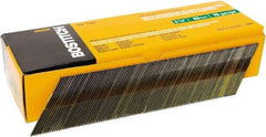 Stanley Bostitch - 15 Gauge 0.07" Shank Diam 2-1/2" Long Finishing Nails for Power Nailers - Steel, Bright Finish, Smooth Shank, Angled Stick Adhesive Collation, Round Head, Chisel Point - All Tool & Supply