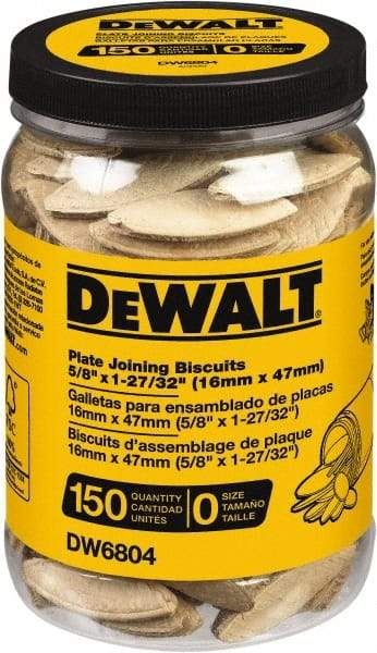 DeWALT - Size 0 Biscuits - 150 Pieces, Tube - All Tool & Supply