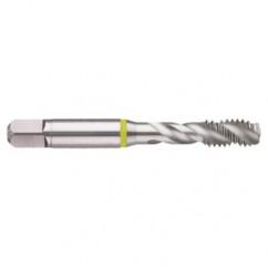 1/2-13 2B 3-Flute Cobalt Yellow Ring Semi-Bottoming 40 degree Spiral Flute Tap-Bright - All Tool & Supply