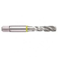 5/8-11 2B 3-Flute Cobalt Yellow Ring Semi-Bottoming 40 degree Spiral Flute Tap-Bright - All Tool & Supply