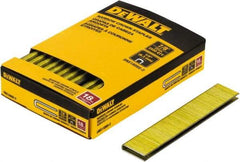 DeWALT - 7/8" Long x 1/4" Wide, 18 Gauge Crowned Construction Staple - Steel, Copper Finish, Chisel Point - All Tool & Supply