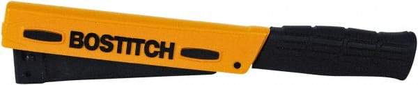 Stanley Bostitch - Manual Hammer Tacker - 1/4, 5/16, 3/8" Staples, 84 Lb Capacity, Yellow, Aluminum Die Cast - All Tool & Supply