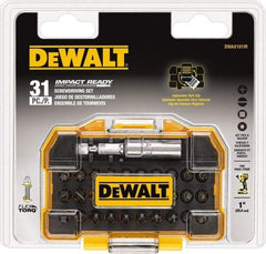 DeWALT - 31 Piece, Impact Ready Accessory Set - 1/4" Drive, Phillips, Slotted, Torx, Hex Point - All Tool & Supply