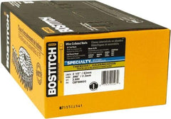 Stanley Bostitch - 13 Gauge 2-1/2" Long Siding Nails for Power Nailers - Steel, Galvanized Finish, Smooth Shank, Coil Wire Collation, Round Head, Blunt Diamond Point - All Tool & Supply