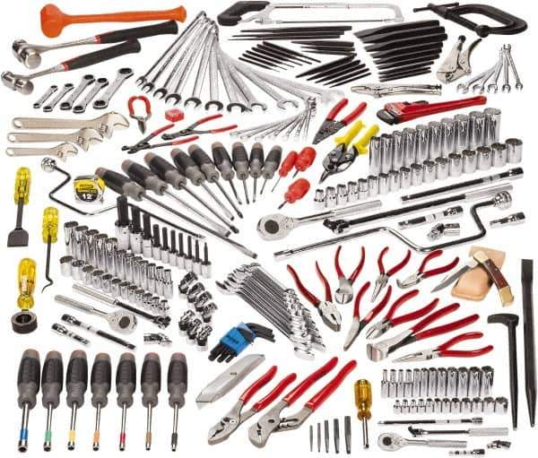 Proto - 229 Piece 1/4, 3/8 & 1/2" Drive Master Tool Set - Comes in Top Chest - All Tool & Supply