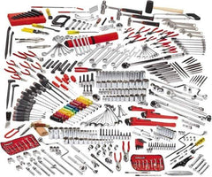 Proto - 411 Piece 1/4, 3/8 & 1/2" Drive Master Tool Set - Comes in Roller Cabinet with Top Chest - All Tool & Supply