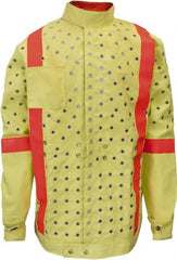 National Safety Apparel - Size 5XL Yellow Cut Resistant & High Visibility Jacket - Exact Industrial Supply