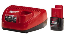 Milwaukee Tool - 12 Volt, 1 Battery Lithium-Ion Power Tool Charger - Battery Included - All Tool & Supply