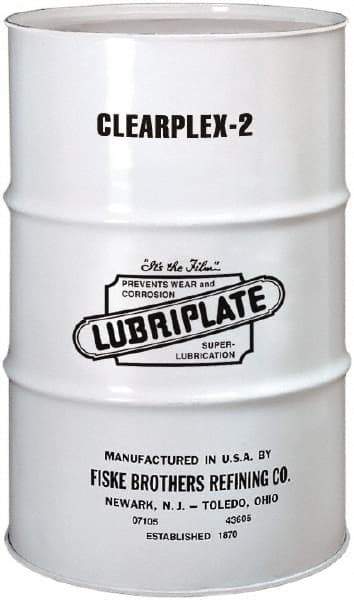 Lubriplate - 400 Lb Drum Aluminum Medium Speeds Grease - Translucent, Food Grade, 400°F Max Temp, NLGIG 2, - All Tool & Supply