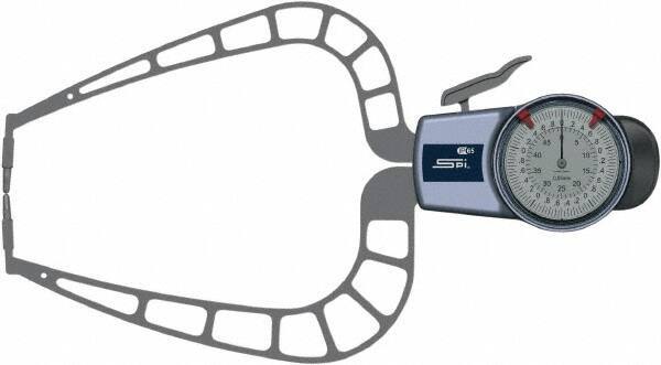 SPI - Outside Dial Caliper Gages Minimum Measurement (mm): 0.00 Maximum Measurement (mm): 50.00 - All Tool & Supply