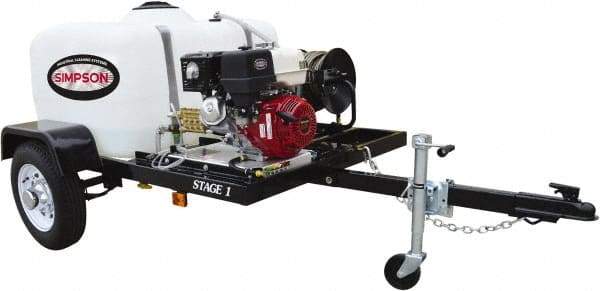 Simpson - Gas, 11.7 hp, 4,200 psi, 4 GPM, Cold Water Pressure Washer - CAT Triplex, 100' x 3/8" Hose - All Tool & Supply