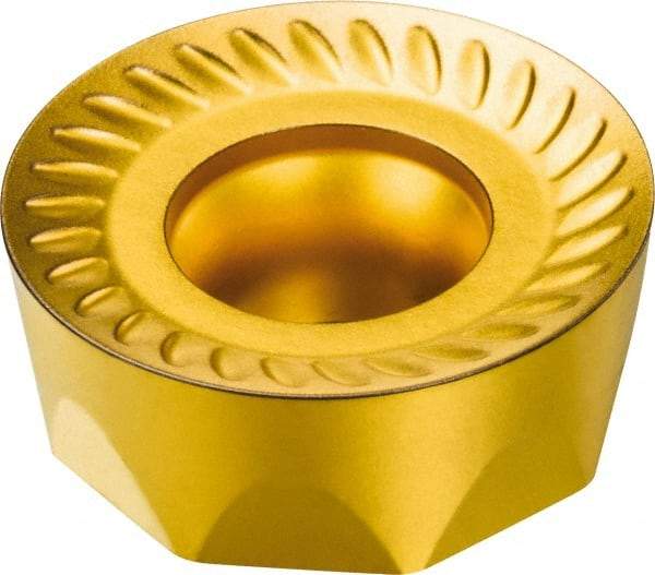 Sandvik Coromant - RCKT190600 MM Grade 2040 Carbide Milling Insert - TiCN/Al2O3/TiN Finish, 1/4" Thick, 3/4" Inscribed Circle, 3/8" Corner Radius - All Tool & Supply