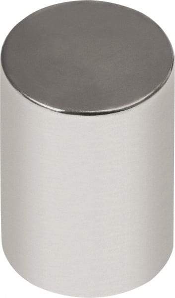 Mag-Mate - 1/4" Diam x 1/2" High Neodymium Rare Earth Magnet - 3.87 Lb Max Capacity, 180°F Max, Nickel Plated - All Tool & Supply