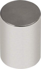 Mag-Mate - 1/4" Diam x 1/2" High Neodymium Rare Earth Magnet - 3.87 Lb Max Capacity, 180°F Max, Nickel Plated - All Tool & Supply