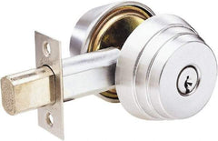 Arrow Lock - 1-3/8 to 1-3/4" Door Thickness, Satin Chrome Finish, Double Cylinder Deadbolt - All Tool & Supply