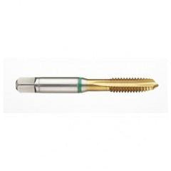 41168 2B -Flute Cobalt Green Ring Spiral Point Plug Tap-TiN - All Tool & Supply