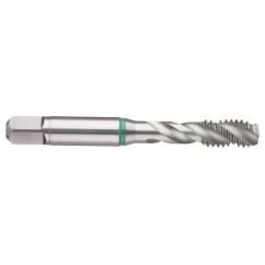 1/2-13 2B 3-Flute Cobalt Green Ring Semi-Bottoming 40 degree Spiral Flute Tap-Bright - All Tool & Supply