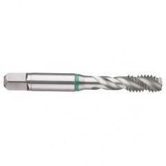 1/2-13 2B 3-Flute Cobalt Green Ring Semi-Bottoming 40 degree Spiral Flute Tap-Bright - All Tool & Supply