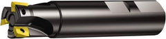 Sandvik Coromant - 1-1/4" Cut Diam, 15.6972mm Max Depth of Cut, 1-1/4" Shank Diam, 4" OAL, Indexable Square Shoulder Ramping End Mill - R390-17.. Inserts, Weldon Shank, 90° Lead Angle, Through Coolant, Series CoroMill 390 - All Tool & Supply