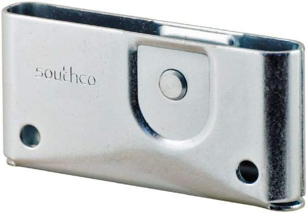 Made in USA - 1-3/4" Long x 0.64" Wide x 3.69" High, Draw Latch - Zinc Plated Steel, with Plain Steel Finish - All Tool & Supply