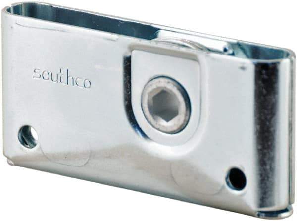 Made in USA - 1-3/4" Long x 0.64" Wide x 3.69" High, Draw Latch - Zinc Plated Steel, with Plain Steel Finish - All Tool & Supply